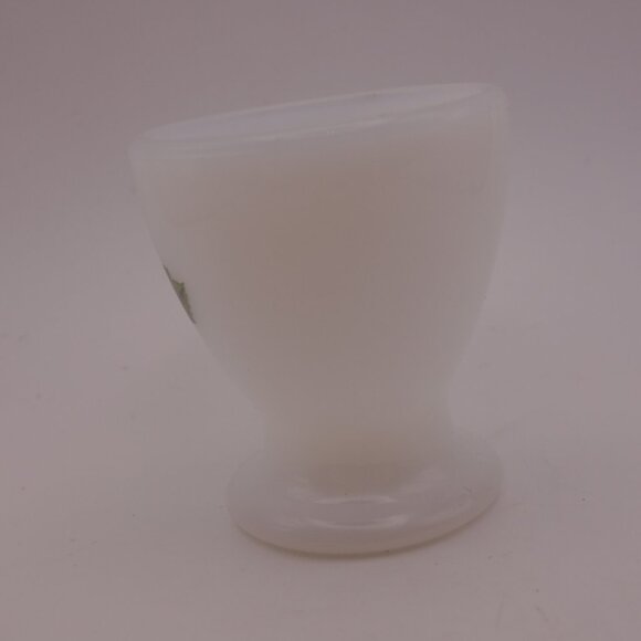 Set of Three(3)Arcopal Milk Glass Egg Cup feat "Fruits de France" (Apple)Pattern - Picture 5 of 16